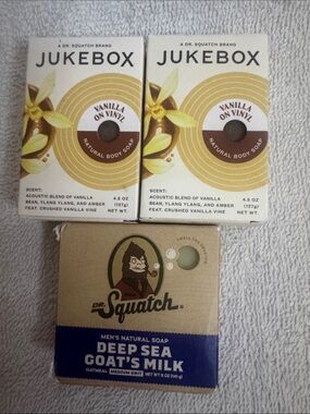 Vanilla on Vinyl & Dr. Squatch Deep Sea Goat's Milk Soap Bundle